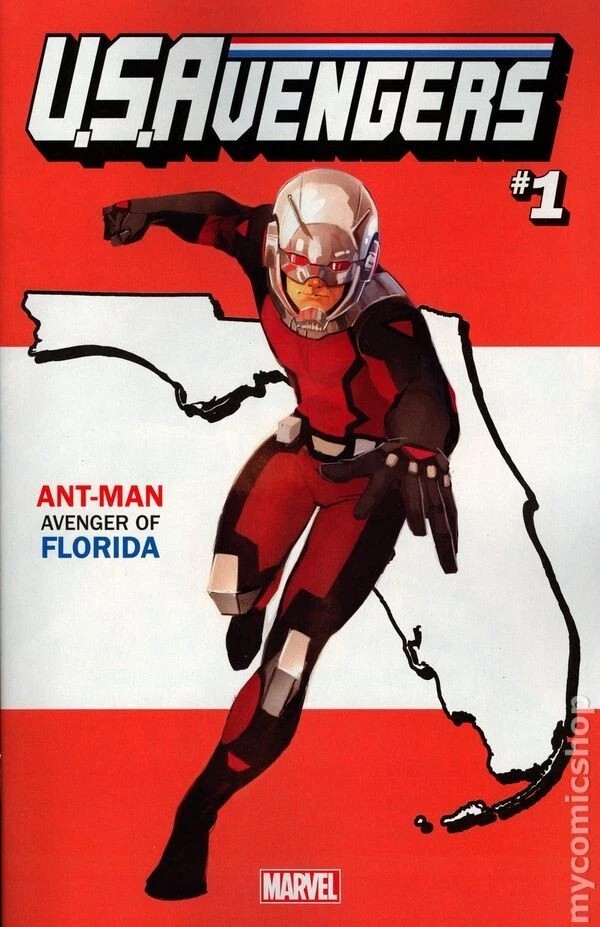 U.S. Avengers Comic 1 Cover P Ant-Man Florida State Variant Rod Reis 2017 Marvel