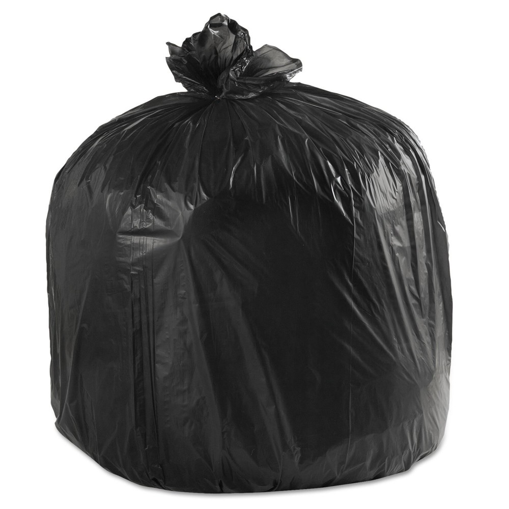 Boardwalk 4046H LD Can Liners 40-45gal .60mil 40w x 46h Black 25 Bags/Roll 4 ...