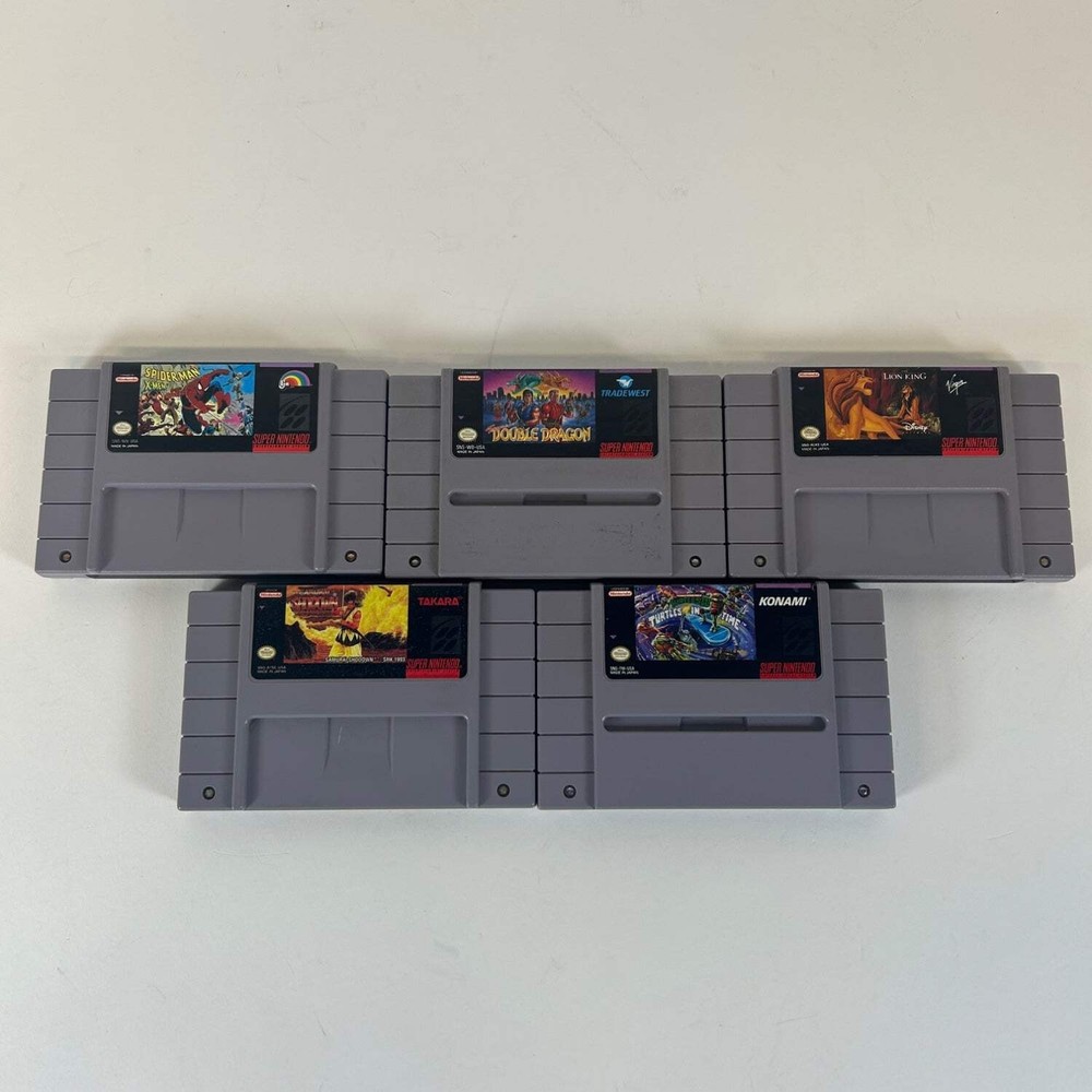Lot of 5 Super Nintendo SNES Games