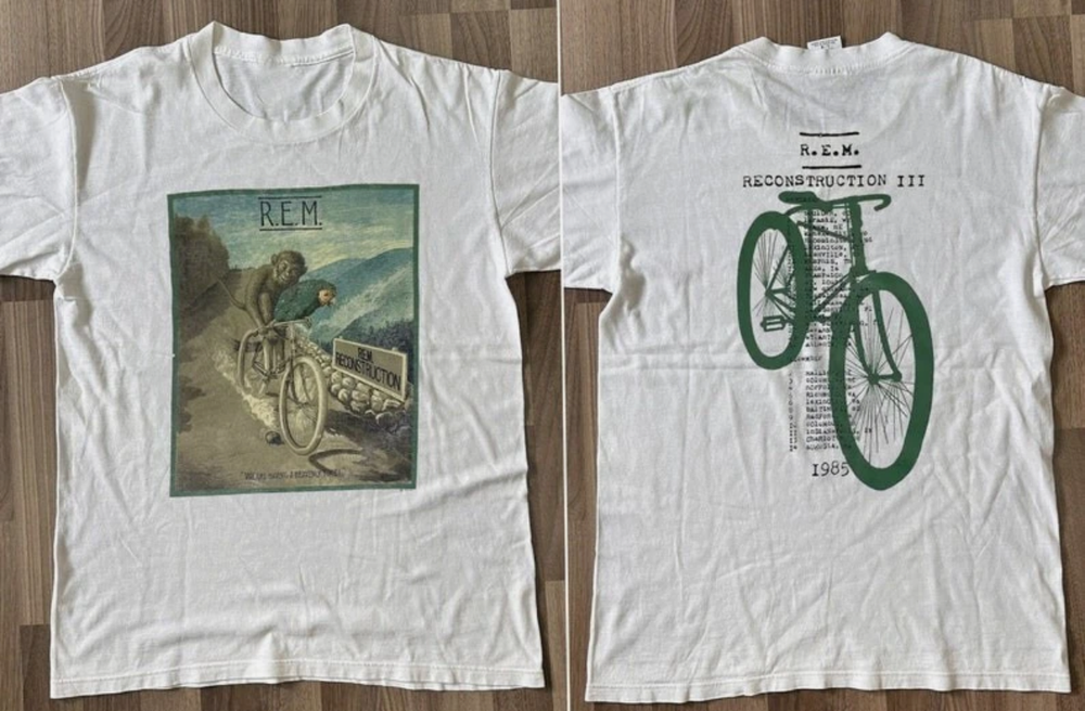 985 R.E.M. Reconstruction III Tour T-Shirt, 80s REM Rock Band Shirt, Vtg Reconst