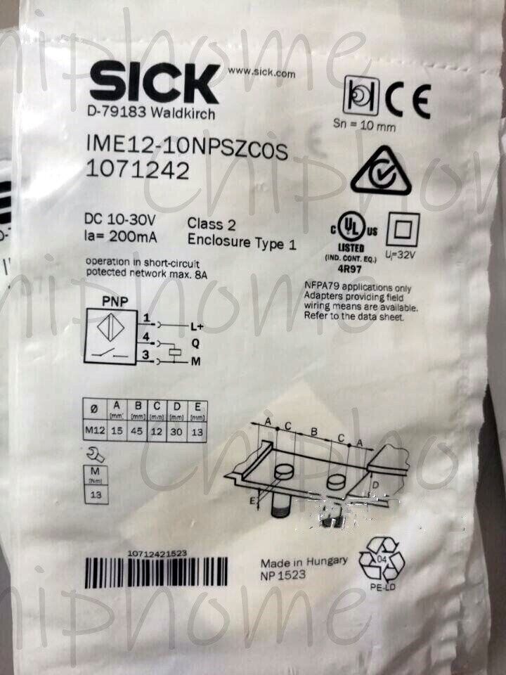1PCS NEW SICK Photoelectric sensor IME12-10NPSZC0S #G