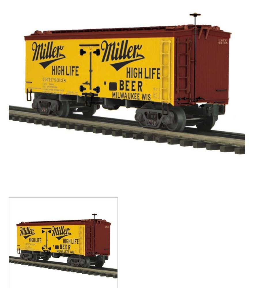 MTH 20-94362 Miller High Life 36' Beer Woodside Reefer Cars 2x NIB