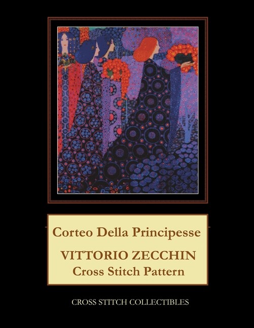 Corteo Della Principesse: Vittorio Zecchin Cross Stitch Pattern