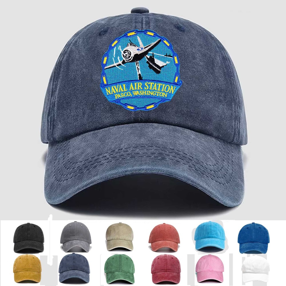 Custom Embroidered Hat Naval Air Station Pasco Washington, Veteran Cap,Gift Idea
