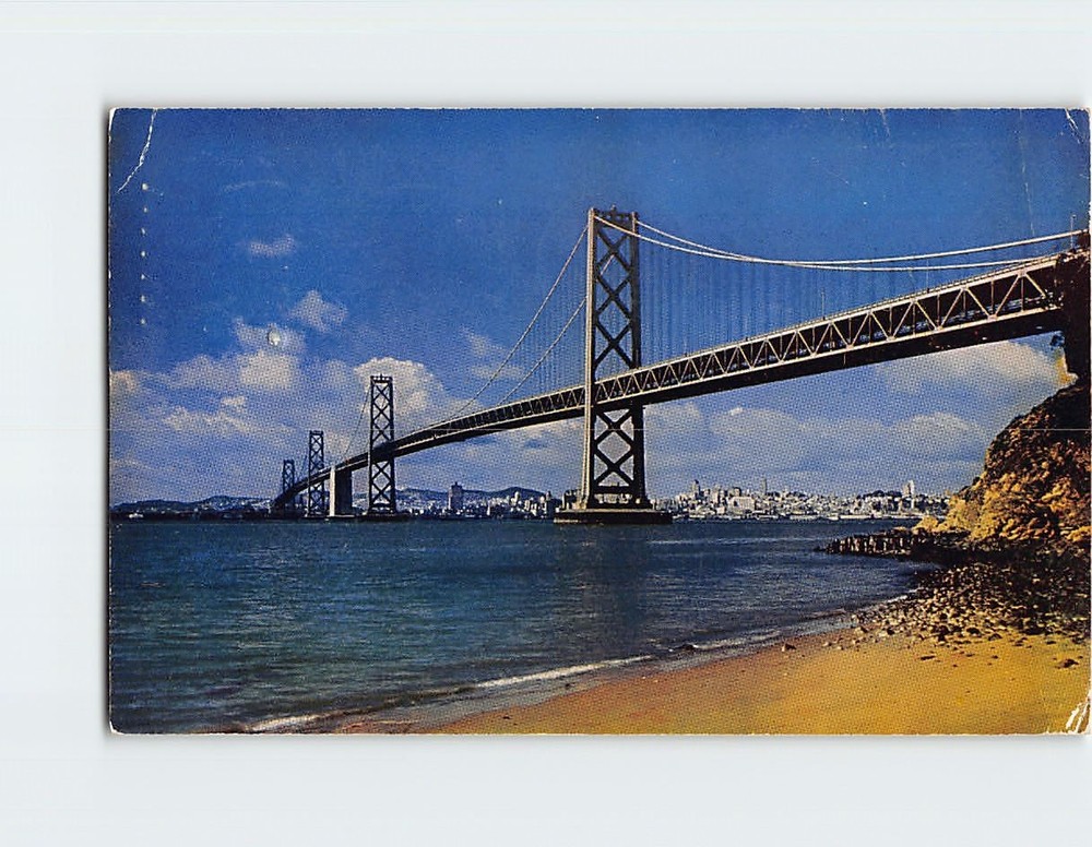 Postcard San Francisco-Oakland Bay Bridge California USA