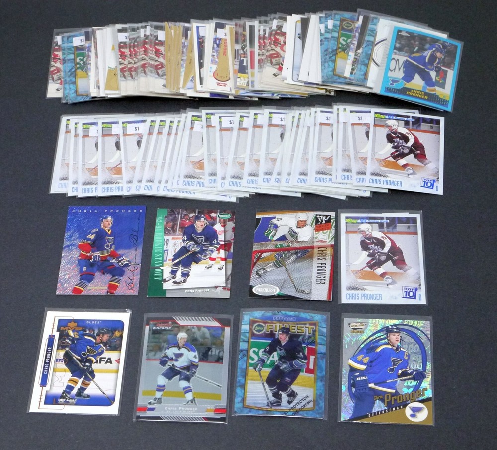 Huge Lot of 100+ Chris Pronger NHL Hockey Cards - Dozens of Rookies, Inserts