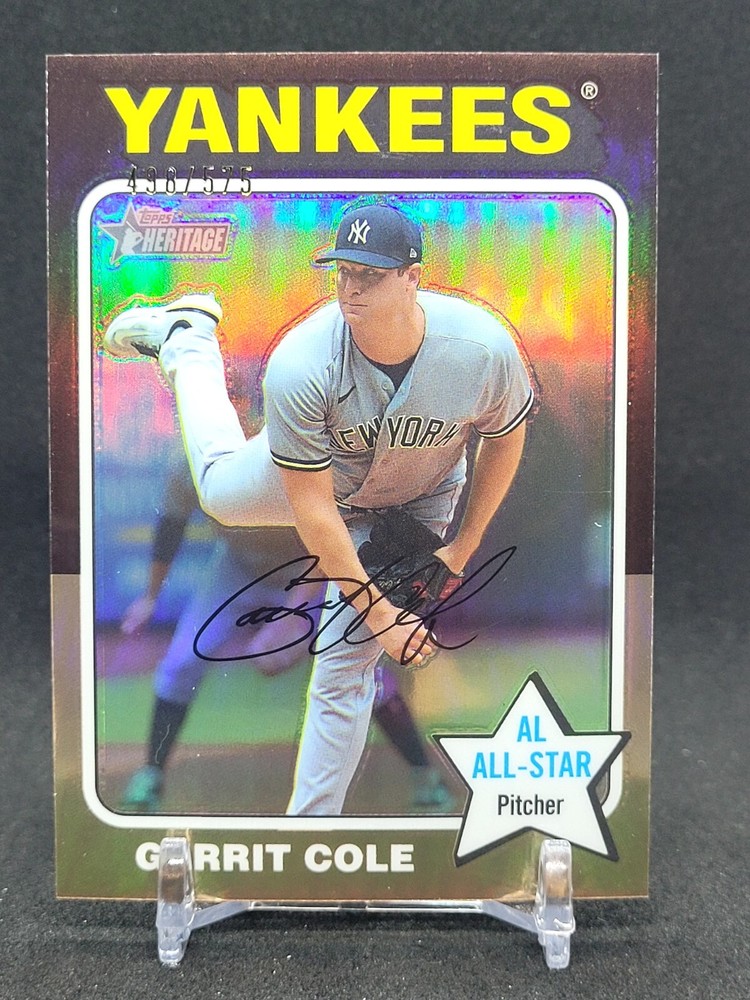 2024 Topps Heritage Gerrit Cole Yankees Chrome Refractor /575 # 331