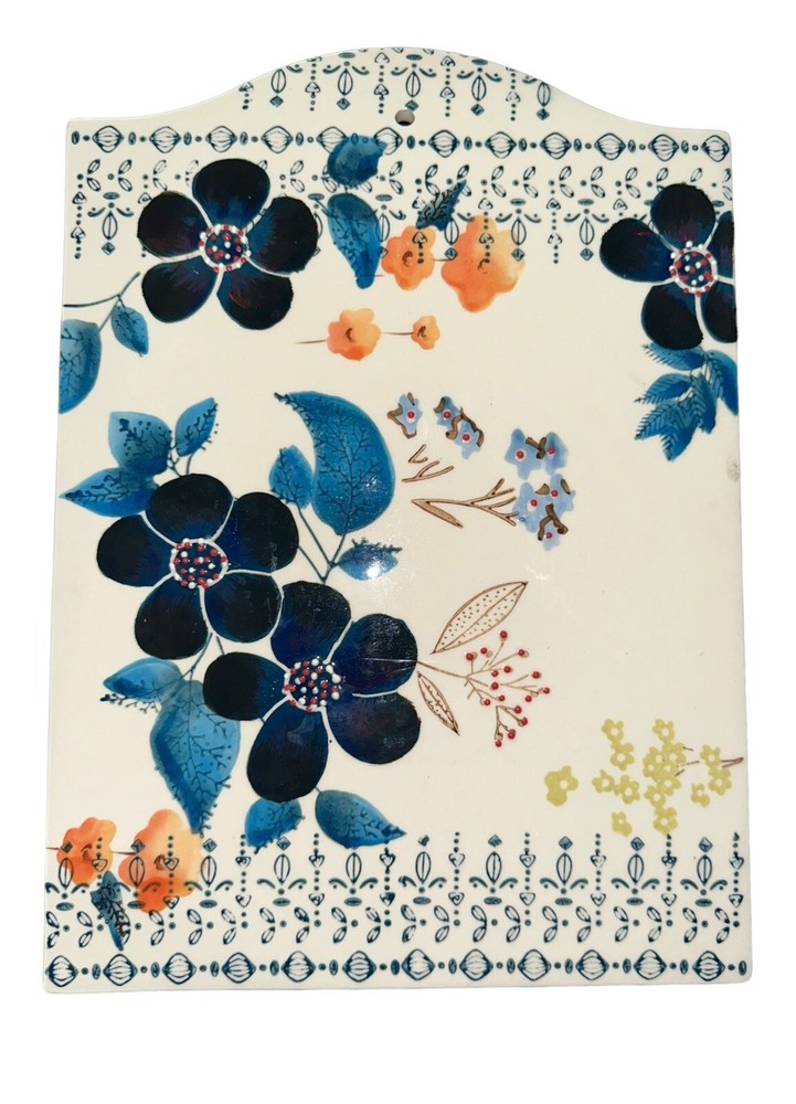 Grace’s Teaware Large Ceramic Trivet Hot Plate Wall Hanging - 8.5” x 12” NEW