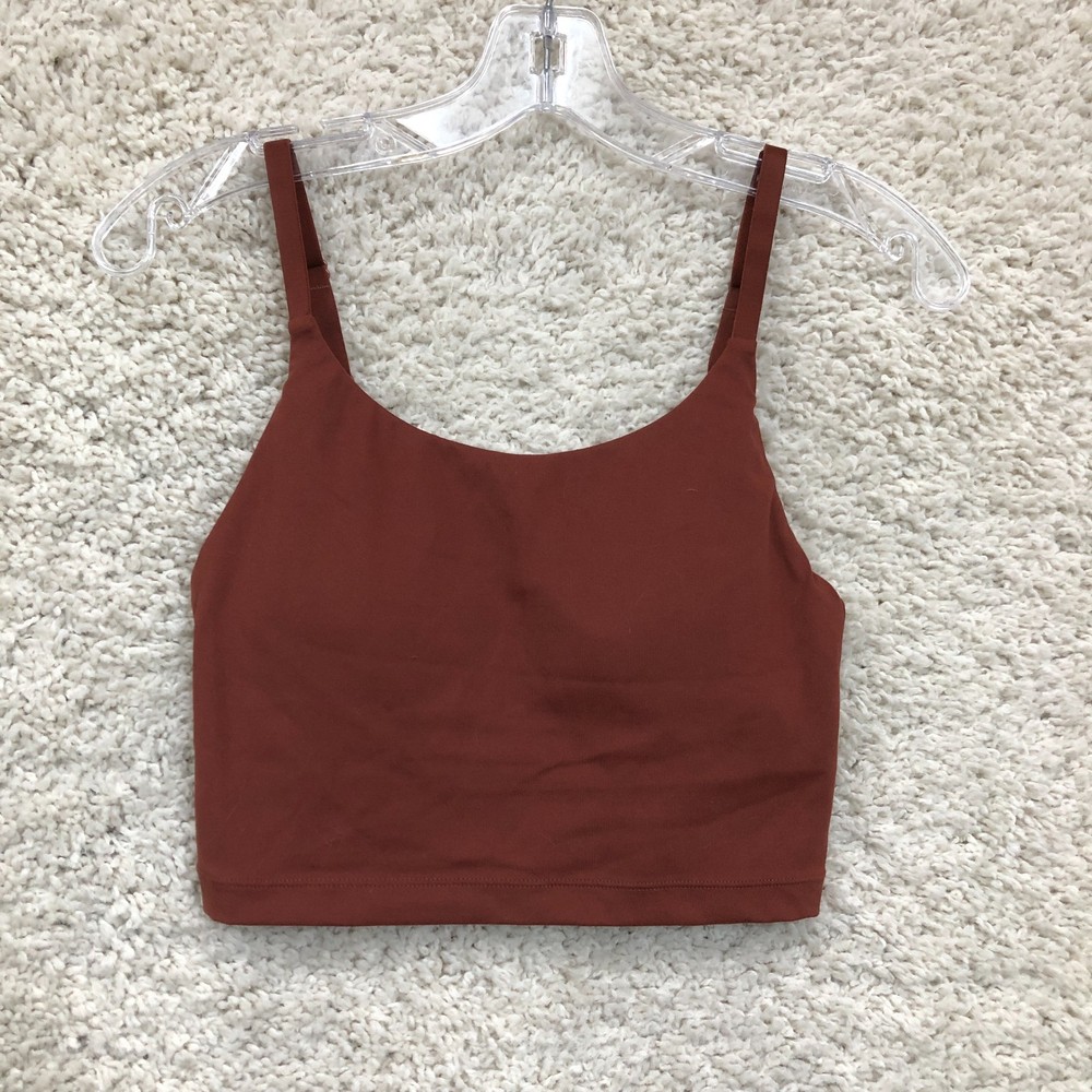 Alphalete Sports Bra Small Adult Brown Pullover Athletic Training Yoga Womens S