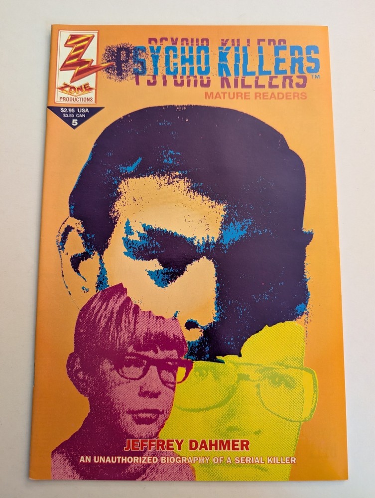 Psycho Killers #5 🦇VF+🦇 Jeffrey Dahmer 2nd Print Serial Killer Combined Ship🦇