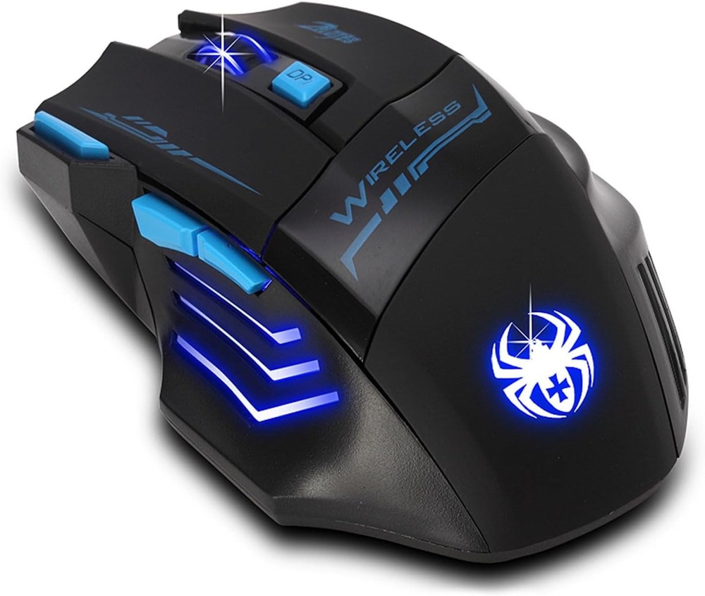 F14 Wireless Bluetooth Gaming Mouse with Side Buttons 2400 DPI Black