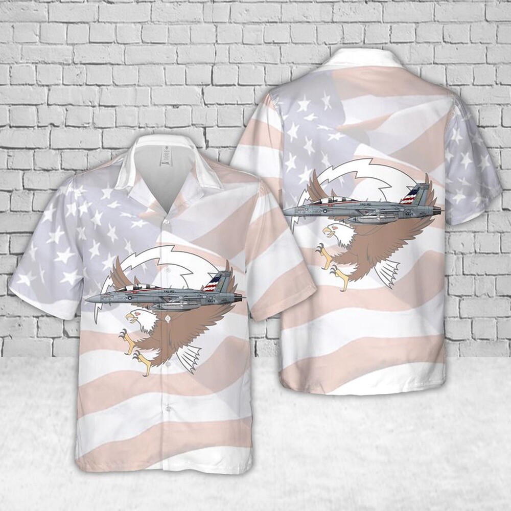 Us Navy Hawaiian Shirt US Navy VAQ 140 Patriots EA 18G Hawaiian Shirts Military