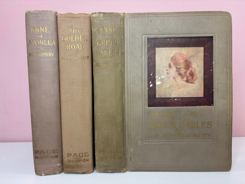 lot of 3 L.M. Montgomery books: Anne of Green Gables, Avonlea, Golden Road