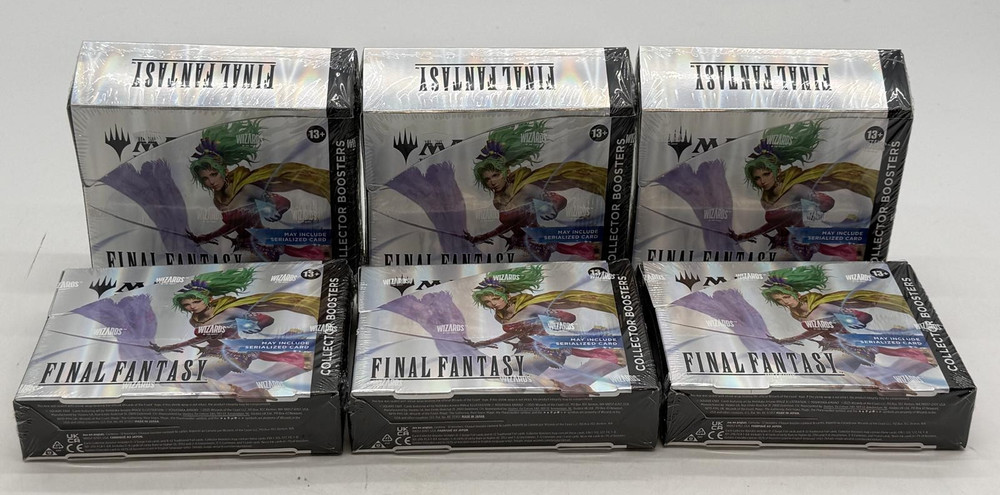 Lot of (6) Magic The Gathering Final Fantasy Collector Booster Box SEALED ENPROBSTEIN is actively accepting consignments !!