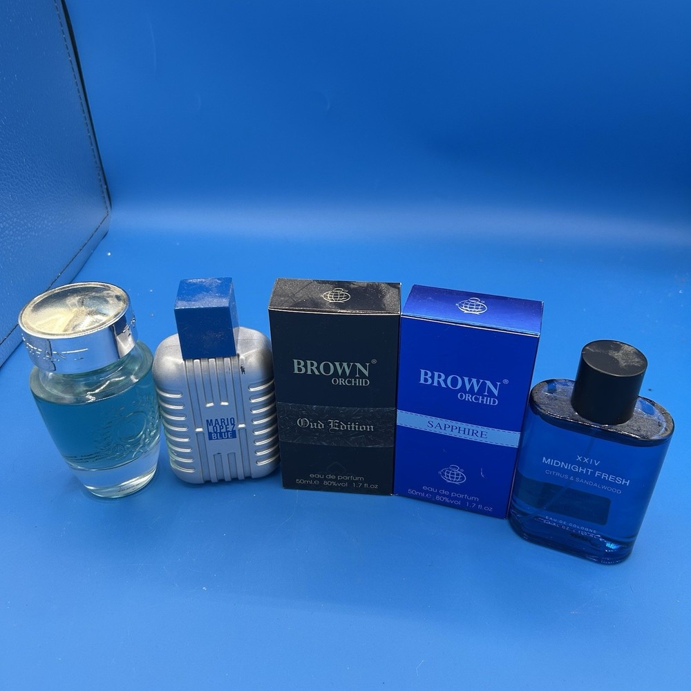 COLOGNE LOT OF 5, Fragrance World, Mario Lopez, Midnight, And More