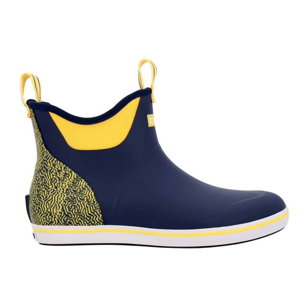 Xtratuf Tailgate Ankle Deck Round Toe Pull On Rain  Mens Blue Casual Boots XMABT