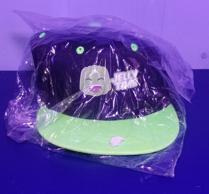 Jelly Time Black Green Adjustable Snapback Baseball Cap for Boys Girls