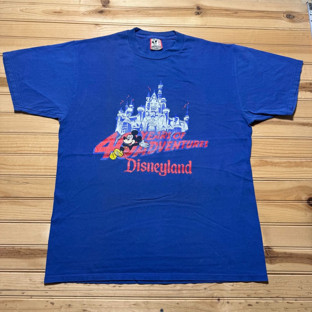 Vintage 1995 Disneyland 40 Years of Adventure Mickey Mouse Souvenir Shirt USA XL