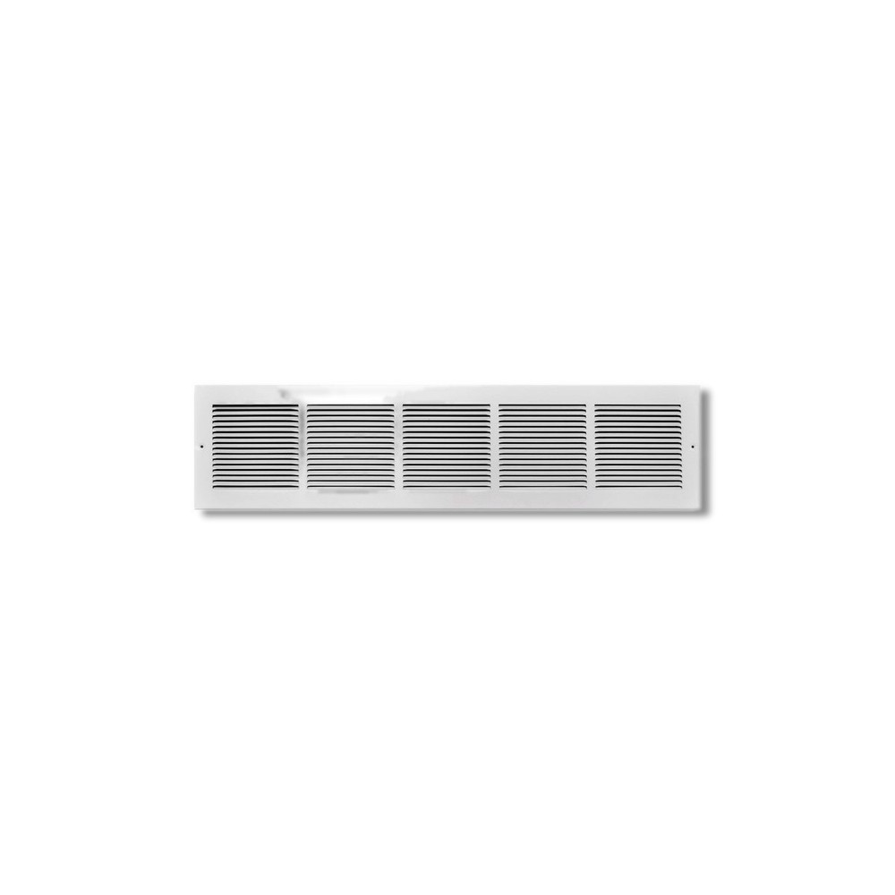 Tru Aire 6 in X 30 in 1-Way Powder Coat White Steel Baseboard C123RW30X06
