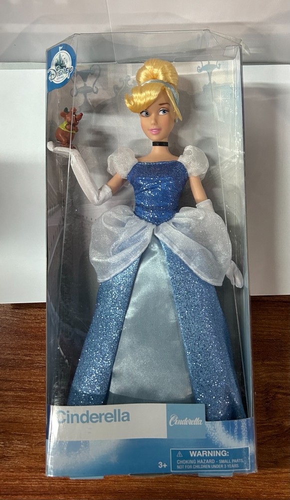 Disney Store Princess 12'' Cinderella Doll with Gus New in Box