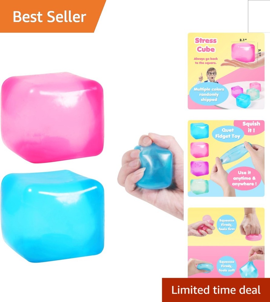 2pack Stress Cube Squishy Stress Balls for Adults Kids Fidget Toy for Your Be...