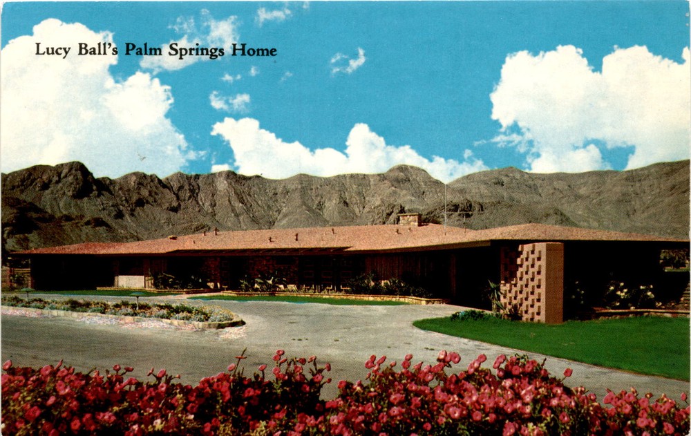 Lucy Ball, Palm Springs, California, Thunderbird Country Club, Ferris Postcard