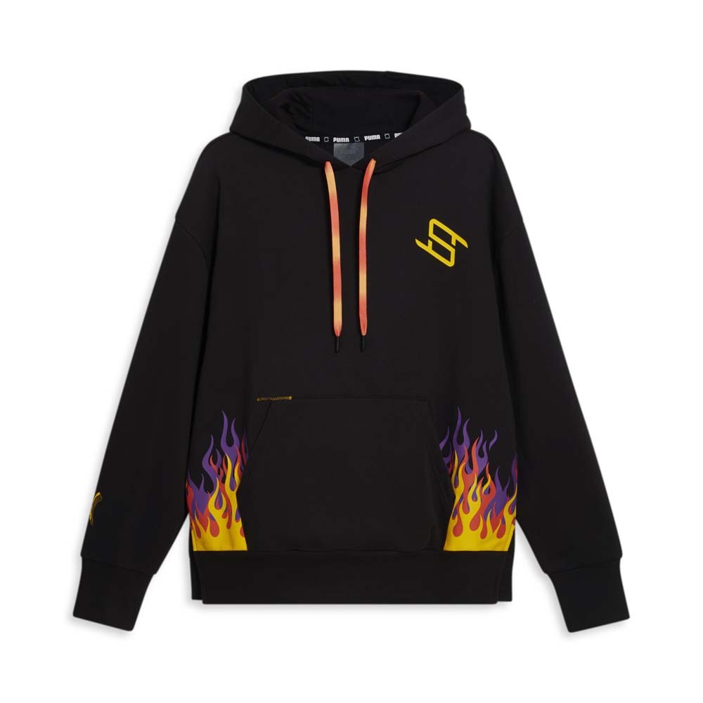 PUMA Stewie X Fire Pullover Hoodie Womens Black Casual Outerwear 62484701