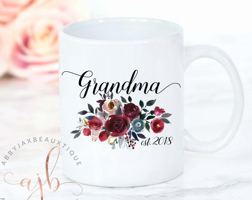 Grandma Est 2019 Grandma Mug Grandpa Pregnancy Announcement Grandma 2019 Mug