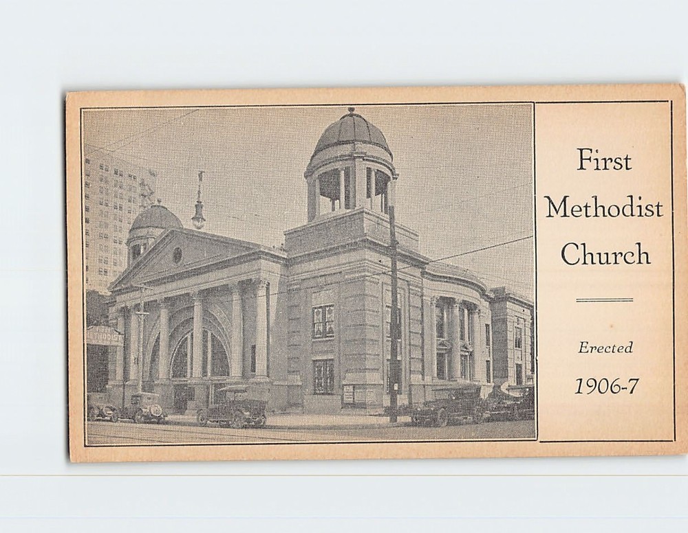 Postcard First Methodist Church Fort Worth Texas USA