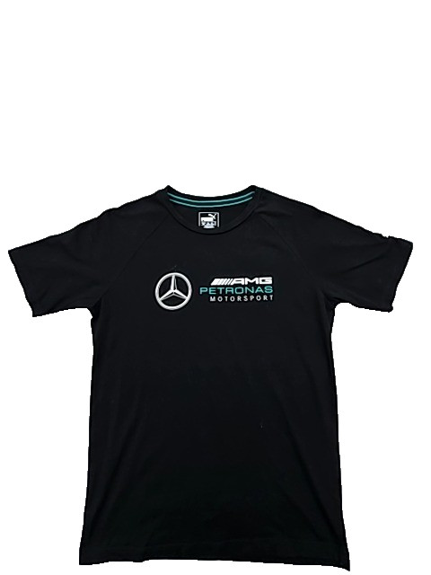 Puma Men's Black Mercedes-AMG Petronas F1 T-Shirt L Regular