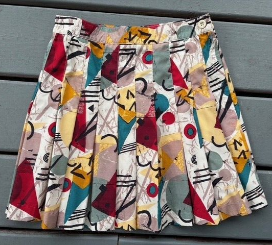 Vintage PRINCE Practice Gear Tennis Pickleball Skirt Retro Graphic Print