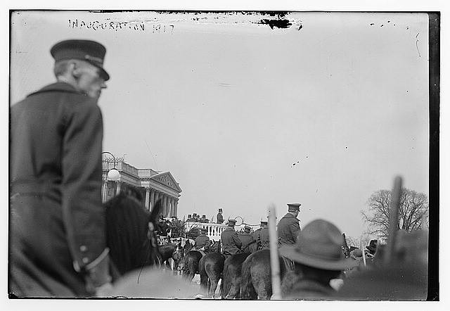 Inauguration,1917,President Woodrow Wilson,Washington,D.C.,Capitol,Bain News
