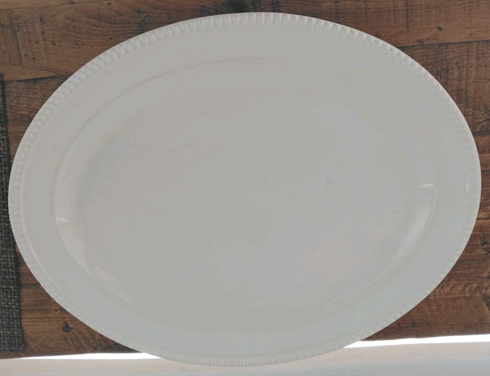 CERIART White Serving Platter Porcelain 19
