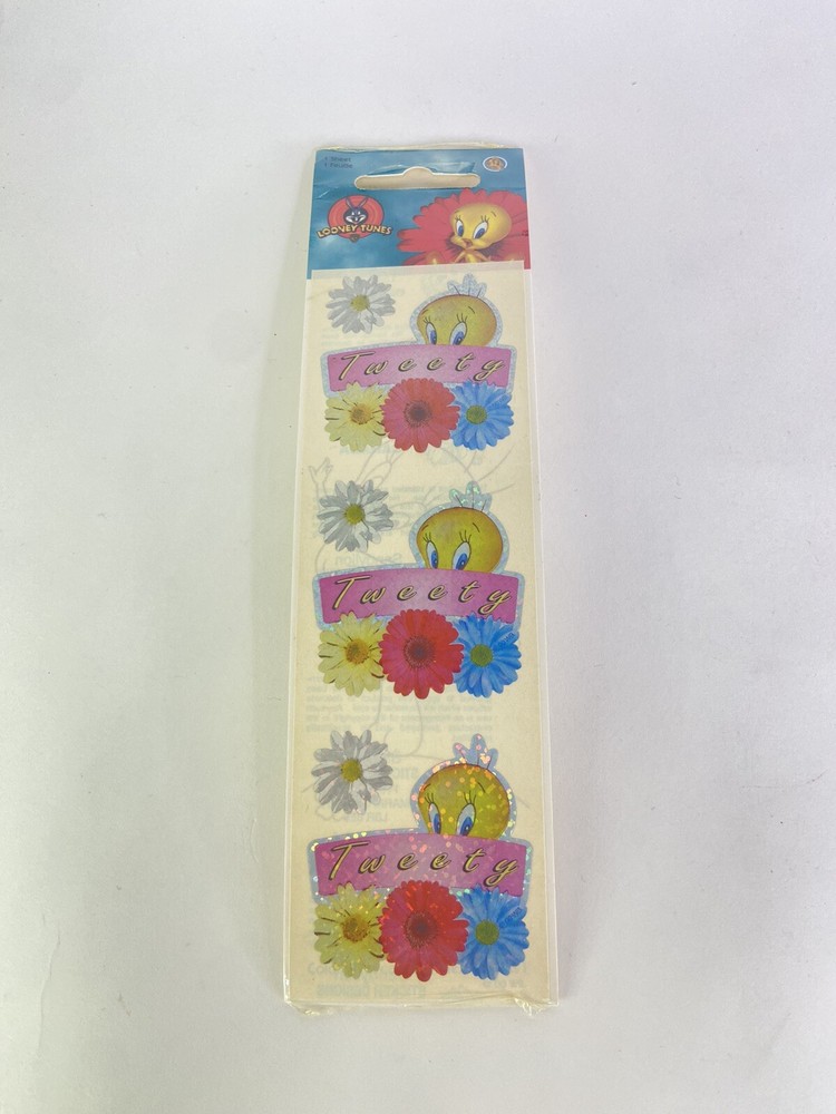Vintage Sandylion Tweety Bird Looney Tunes 1 Sticker Sheet Stickers NEW