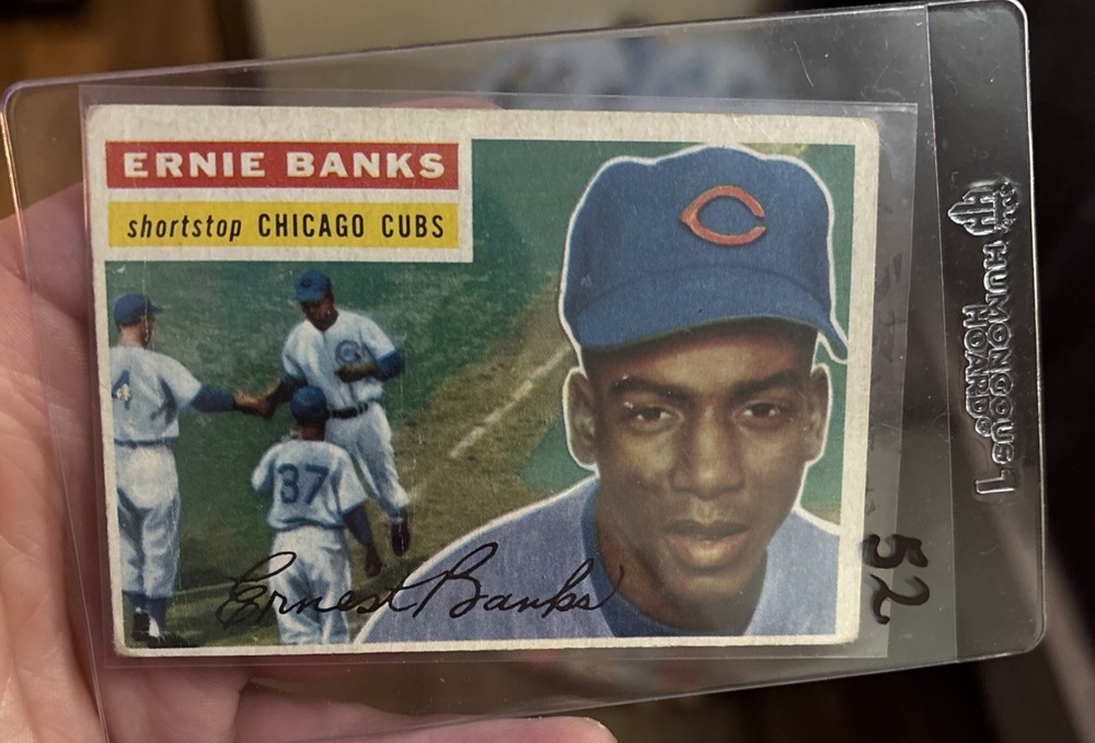 1956 Topps - Ernie Banks #15 Gray Back