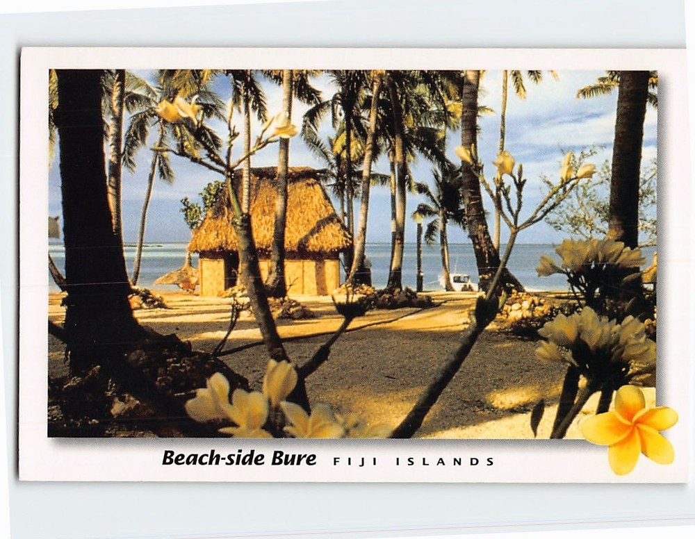 Postcard Beach Side Bure Fiji