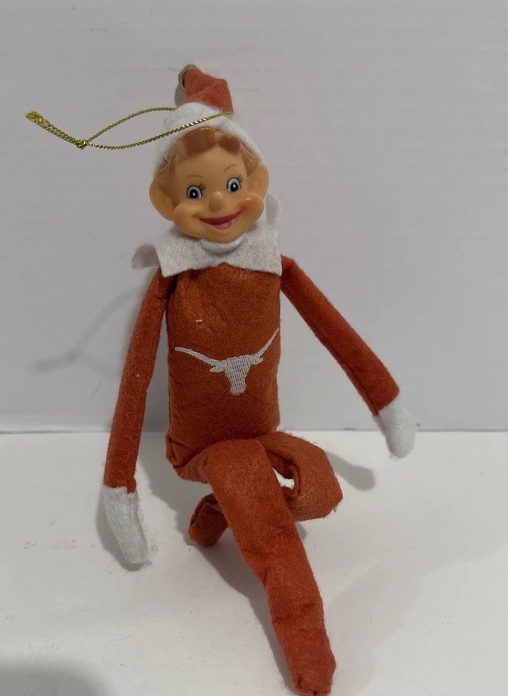 Vintage Texas Sign Knee Hugger Elf Pixie Shelf Sitter Christmas Decorations