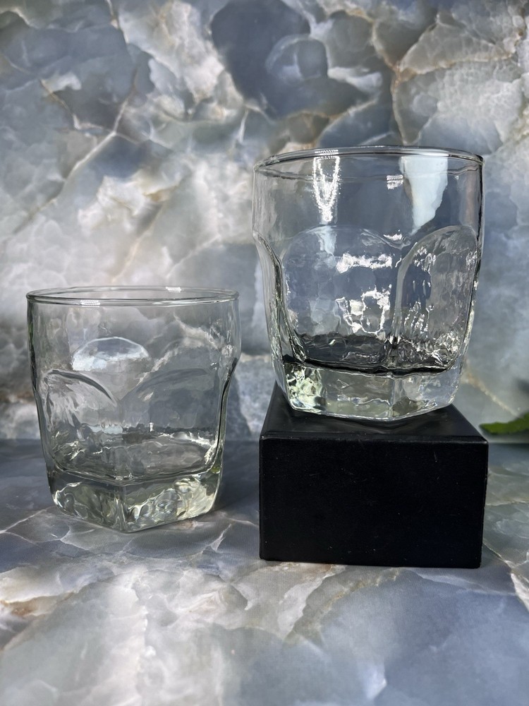 2 - Libbey Chivalry Clear 3 1/4” Old Fashioned Rocks Whiskey Glass Barware 8oz