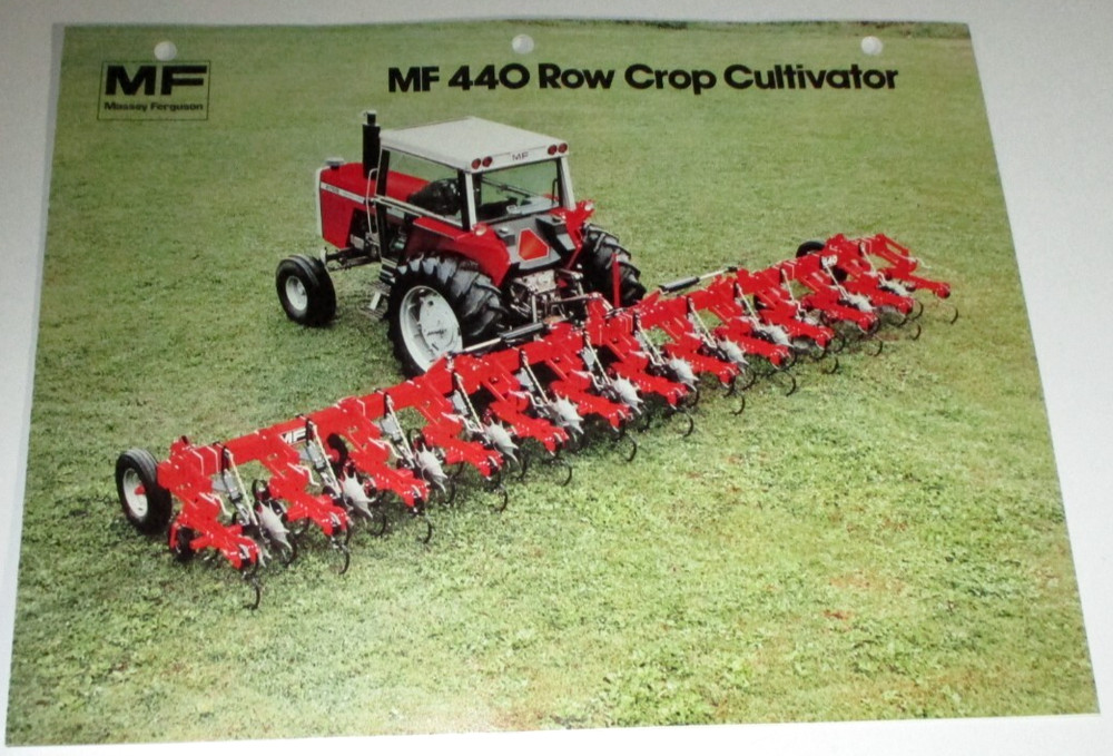 Massey Ferguson MF 440 Row-Crop Cultivator Sales Brochure Literature Ad 1980