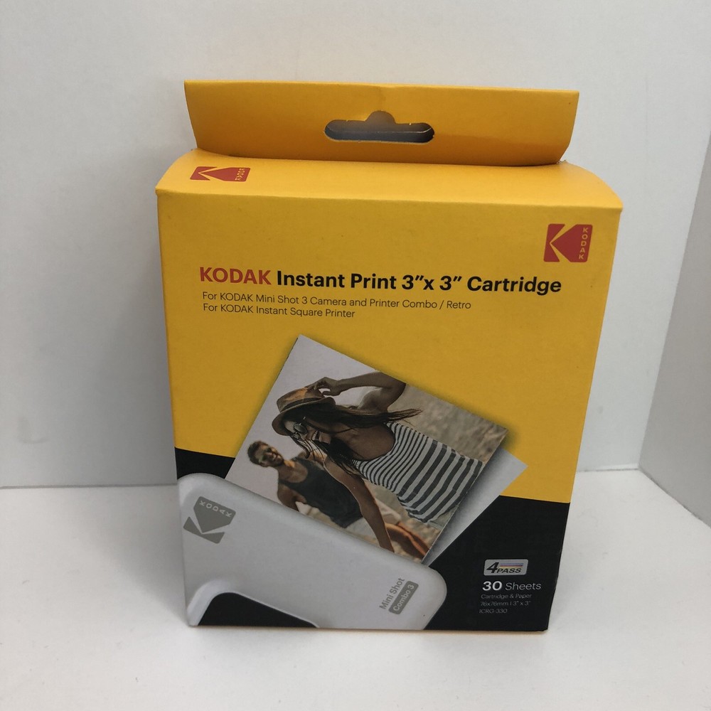 Kodak Instant Print 3X3 Cartridge Kodak Mini Shot 3 Camera Printer Combo