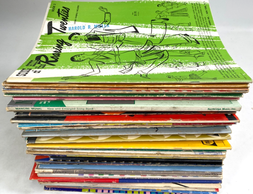 HUGE VINTAGE LOT OF (50) SONGBOOKS Jazz, Pop, Broadway & Hollywood 1,200+ SONGS