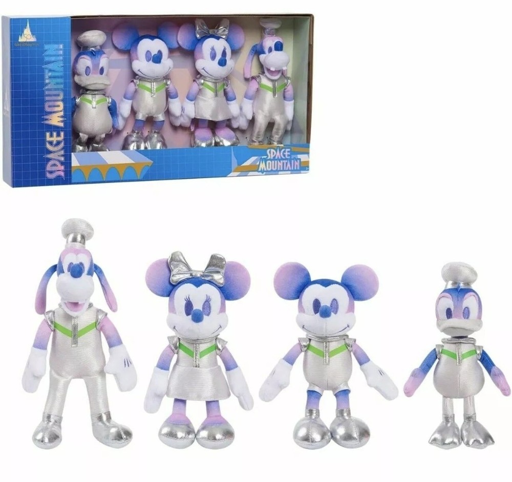 Walt Disney World Space Mountain 50th Anniversary Plush Set New in Box