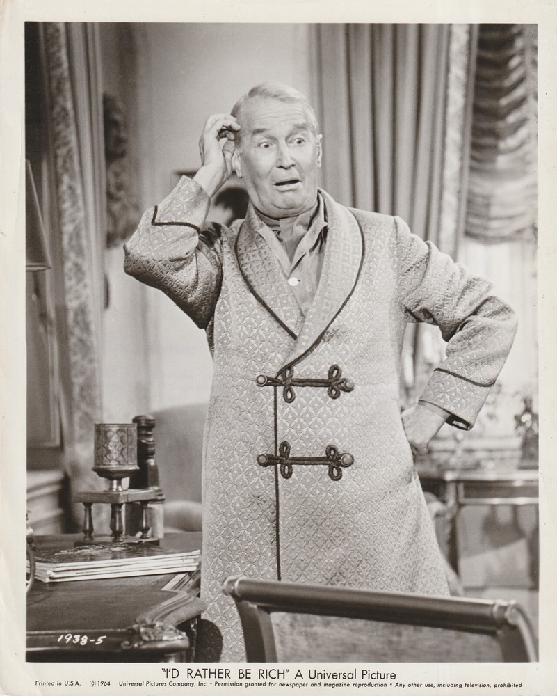 Vintage Maurice Chevalier 8x10 Studio Photograph Photo I'd Rather Be Rich