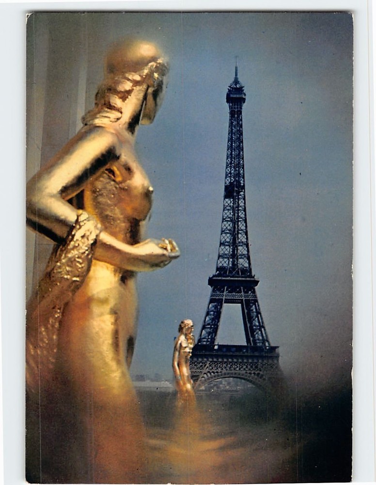 Postcard The Eiffel Tower Seen from the Palais de Chaillot Paris France