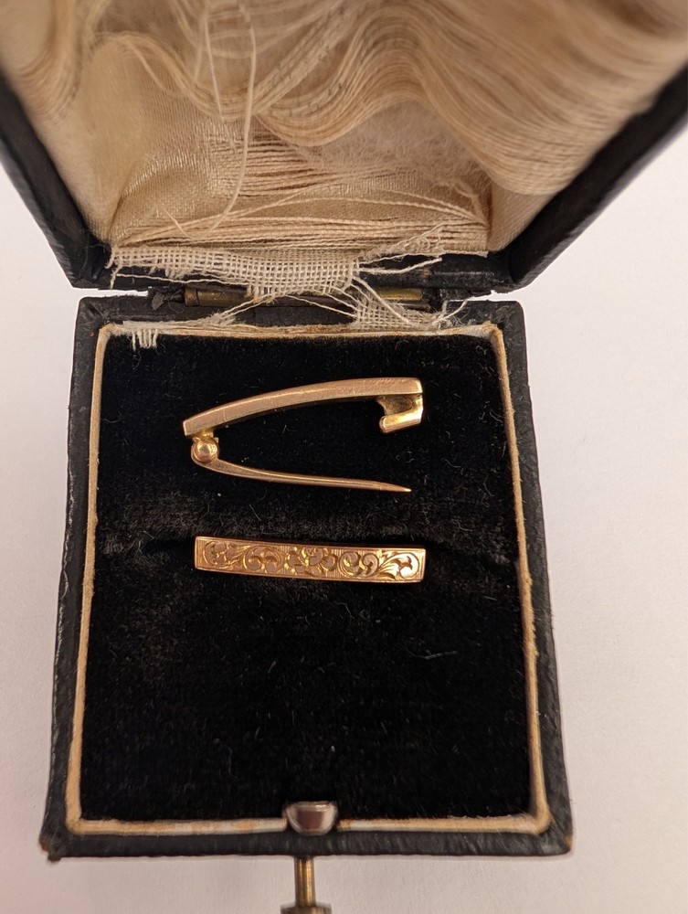 Vintage 14k Yellow Gold Lingerie Pins