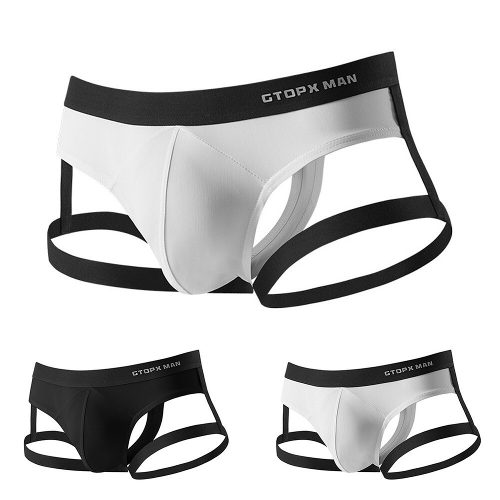 Men Underwear Daily Breathable Bulge Pouch G-String Jockstrap Leightweight