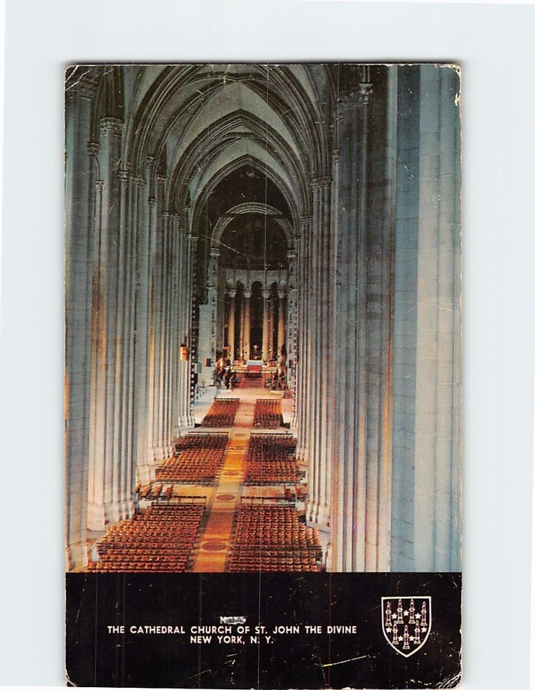 Postcard The Cathedral Church of St. John the Divine New York City New York USA