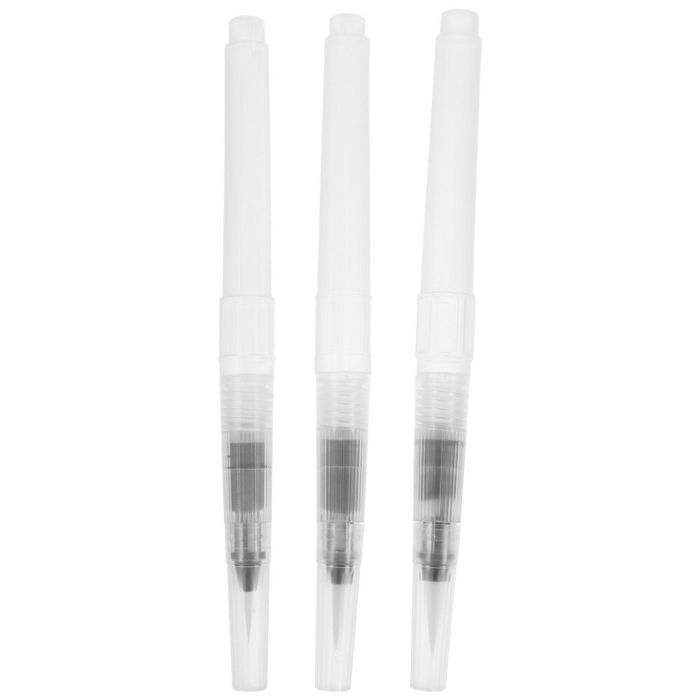 3 Pcs Refillable Drawing Brush Watercolor Pens Paint Brushes