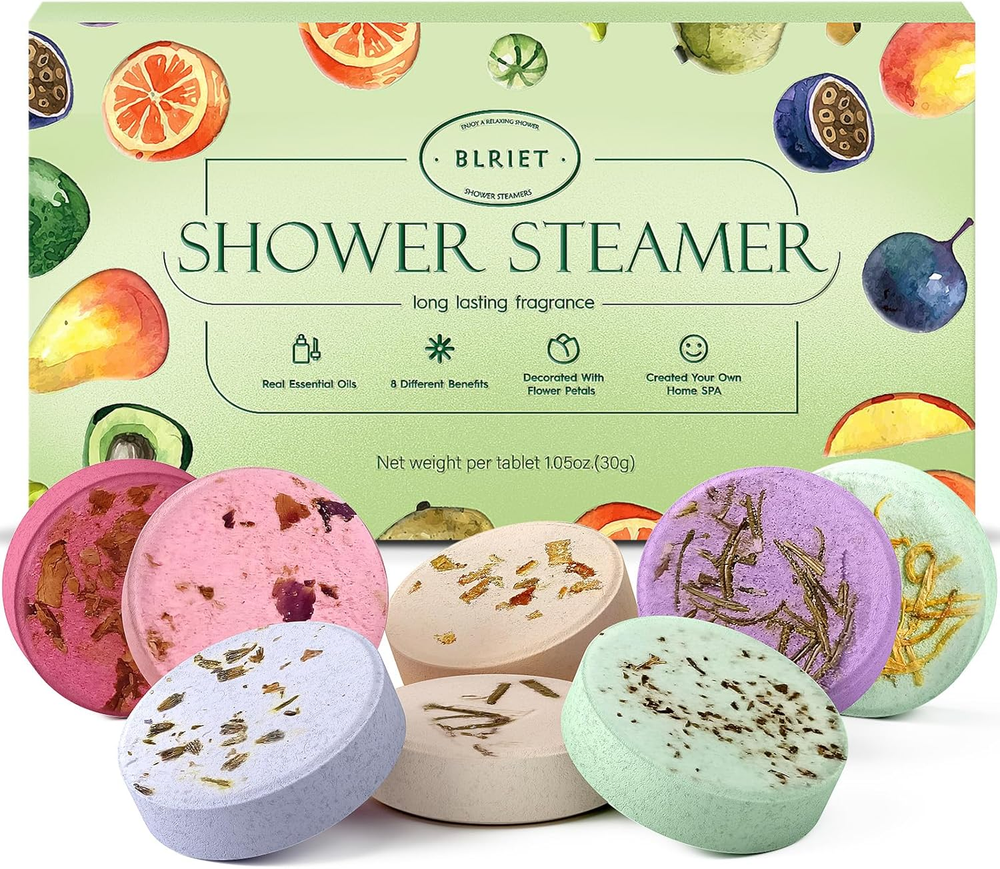 Shower Steamers Aromatherapy Stocking Stuffers Christmas Gifts for Women 8 PCS,