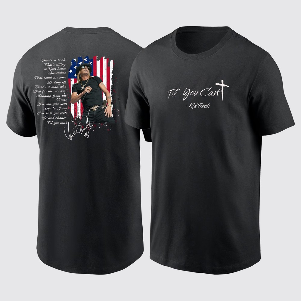 Kid Rock Loop Tour 2026 Tshirt, Kid Rock Til You Can't Shirt - Size S to 5XL